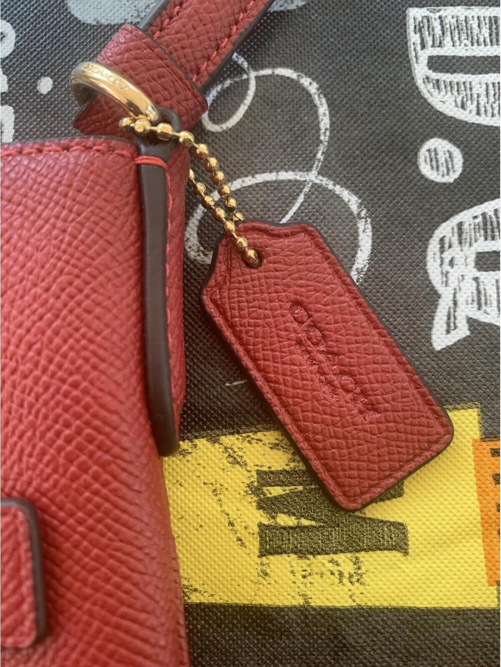 Coach XGRN Mini RWN File Crossbody Bag Red - Picture 4 of 7